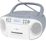 Reflexion CD-Radio DAB+, UKW, DAB AUX, CD, Kassette, USB Wei&szlig;, Blau