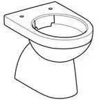 Geberit Stand-Tiefsp&uuml;l-WC RENOVA Ab vertikal teilgeschlossen Rimfree wei&szlig;