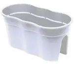 KHW 35201 Blumentopf Flowerclip, XL, 2-er Set, wei&szlig;