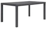 vidaXL Gartentisch Braun 150x90x72 cm Kunststoff Rattan-Optik