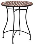 vidaXL Bistrotisch Mosaik Keramik Braun 60 cm