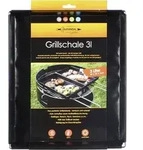Broszio & Co 20639 Grillschale "Durandal Selection", 3 Liter, 28 x 35 x 4 cm, schwarz