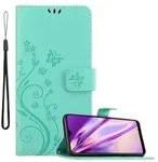Cadorabo H&uuml;lle f&uuml;r Samsung Galaxy A40 Schutz H&uuml;lle in T&uuml;rkis Schutzh&uuml;lle Handy