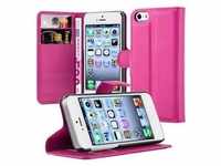 Cadorabo Hülle für Apple iPhone 5 / 5S / SE 2016 Schutz Hülle in Pink Handyhülle