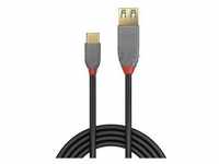 Lindy Black Line - USB-Kabel - USB-C (M) bis USB Typ A (W)