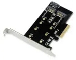 Conceptronic EMRICK 2-in-1-M.2-SSD-PCIe-Adapter SATA AHCI NVMe Multimedia-Technik PCI