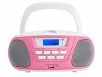 Aiwa BBTU-300PK CD-Radio Pink USB Bluetooth AUX-IN-Eingang