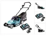 Makita DLM 382 CM2 Akku Rasenm&auml;her 36 V ( 2x 18 V ) 38 cm 40 l + 2x Akku 4,0 Ah +