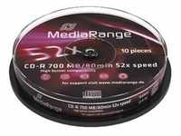 MEDIARANGE MR214 - 52x - CD-R - 120 mm - 700 MB - Tortenschachtel - 10 Stück(e)