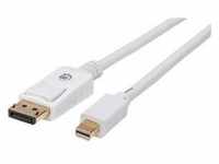 Manhattan Mini DisplayPort 1.2 to DisplayPort Cable, 4K@60Hz, 2m, Male to Male,