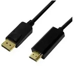 LogiLink - Adapterkabel - DisplayPort m&auml;nnlich zu HDMI m&auml;nnlich