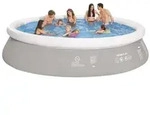 Jilong Aufblasbarer Pool Grau 450&times;122 cm