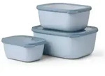 Mepal Multisch&uuml;ssel-Set Cirqula rechteckig 3-teilig (750+1500+3000 ml) Nordic blue