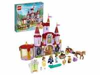 LEGO 43196 Disney Die Schöne und das Biest Schloss, Disney-Filmspielzeug mit