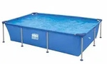 Happy People Stahlrahmenpool 258x179x66cm rechteckig Gartenpool Framepool 77517