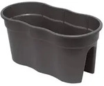 KHW 35205 Blumentopf Flowerclip, XL, 2-er Set, anthrazit