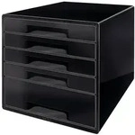 Schubladenbox Cube 5 Schubladen PS schwarz/wei&szlig;