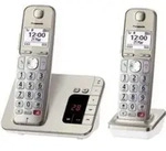 Panasonic KX-TGE262GN Telefon DECT-Telefon Anrufer-Identifikation Champagner