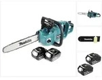 Makita DUC 353 G2 Akku Kettens&auml;ge 36V ( 2x18V ) Brushless 35 cm + 2x 6,0 Ah Akku -