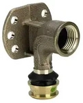Viega Wandscheibe Raxofix 5325.5 16xRp 1/2, mit SC-Contur, Siliziumbronze