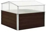 vidaXL Gew&auml;chshaus Braun 100 x 100 x 85 cm Verzinkter Stahl