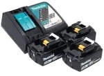 Makita DDF 485 RF3J Akku Bohrschrauber 18 V 50 Nm Brushless + 3x Akku 3,0 Ah +