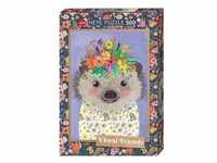 299521 - Funny Hedgehog, Floral Friends - 500 Teile, 35 x 50 cm