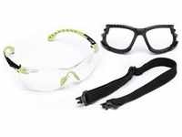 Schutzbrille SolusTM 1000-Set EN 166,EN 170,EN 172 Bügel grün,Scheibe klar PC...