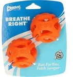 Chuckit Breathe Right Fetch Ball Medium 2 pk