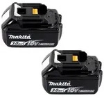 Makita DLM 382 F2 Akku Rasenm&auml;her 36 V ( 2x 18 V ) 38 cm 40 l + 2x Akku 3,0 Ah...
