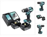Makita DDF 487 RT Akku Bohrschrauber 18 V 40 Nm Brushless + 2x Akku 5,0 Ah +