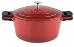 Kelomat Schmortopf Keramika Red mit Deckel &Oslash;20 cm 2,7 Liter Induktion