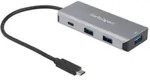 StarTech.com HB31C3A1CB 4-Port USB-C-Hub (10 Gbit/s, 3 x USB-A und 1x USB-C, 25 cm