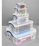 Really Useful Aufbewahrungsboxen-Set transparent