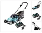 Makita DLM 432 PG2 Akku Rasenm&auml;her 36 V ( 2x 18 V ) 43 cm Brushless + 2x Akku...