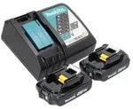 "Makita DTD 152 RAJ Akku Schlagschrauber 18 V 165 Nm 1/4" + 2x Akku 2,0 Ah +