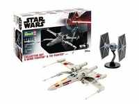 Modellbausatz Star Wars Collector Set X-Wing Fighter+TIE Fighter, 68 Teile,ab 10 J.