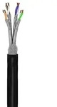 goobay CAT 7 Outdoor Netzwerkkabel S/FTP PiMF schwarz 50 m