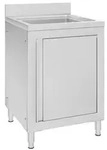 vidaXL Gastro-Sp&uuml;lenunterschrank 60x60x96 cm Edelstahl