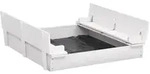 vidaXL Sandkasten Tannenholz Wei&szlig; 95x90x15 cm