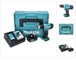 Makita DDF 453 RG1J Akku Bohrschrauber 18 V 42 Nm + 1x Akku 6,0 Ah + Ladeger&auml;t...