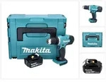Makita DDF 453 T1J Akku Bohrschrauber 18 V 42 Nm + 1x Akku 5,0 Ah + Makpac -...