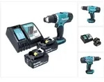Makita DDF 453 RG Akku Bohrschrauber 18 V 42 Nm + 2x Akku 6,0 Ah + Ladeger&auml;t