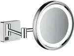 hansgrohe HG Kosmetikspiegel AddStoris mit LED Leuchte chrom