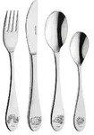 Raupe Nimmersatt 19409 Kinderbesteckset Raupe Nimmers, silber, 4-teilig (1 Set)