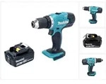 Makita DDF 453 T1 Akku Bohrschrauber 18 V 42 Nm + 1x Akku 5,0 Ah - ohne...