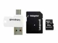 Goodram All in one M1A4-0640R12 Speicherkarte 64 GB MicroSDXC Klasse 10 UHS-I + Der
