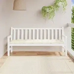vidaXL Gartenbank-Auflage Cremewei&szlig; 180x50x7 cm Oxford-Gewebe