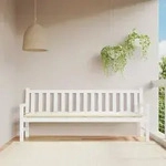 vidaXL Gartenbank-Auflage Cremewei&szlig; 200x50x7 cm Oxford-Gewebe