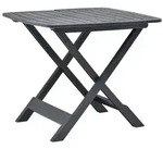 vidaXL Gartentisch Klappbar Anthrazit 79x72x70 cm Kunststoff